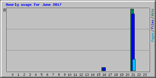Hourly usage for June 2017